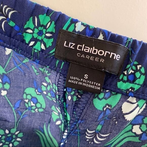 Liz Claiborne career printed wide leg pull on pant - Picture 6 of 6